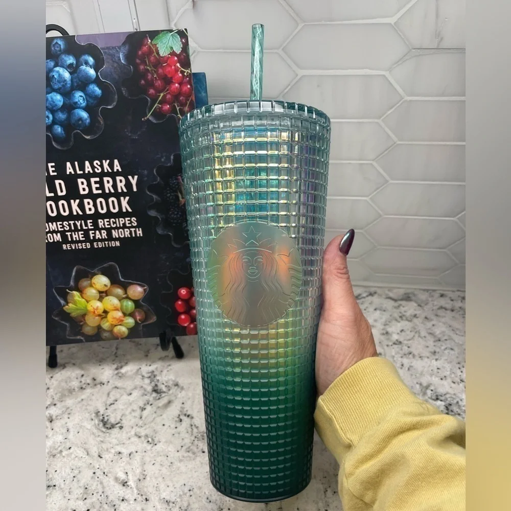 Starbucks Target Iridescent Teal Unicorn Grid Disco Tumbler. NWT. It’s WOW & HTF